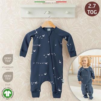 EleleLife Dolgulu Çoçuk/Bebek Uyku Tulumu 2.7 Tog İndigo Pato