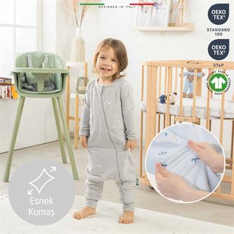 EleleLife Dolgulu Çoçuk/Bebek Uyku Tulumu 2.7 Tog Pembe Sanno