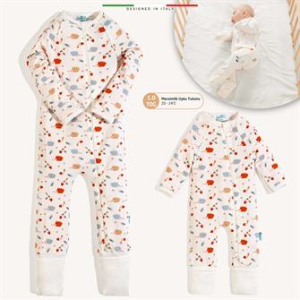 EleleLife Mevsimlik Çoçuk/Bebek Uyku Tulumu 1 Tog Ekru Riccio