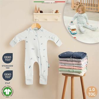 EleleLife Mevsimlik Çoçuk/Bebek Uyku Tulumu 1 Tog Mavi Sanno