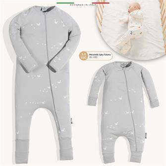 EleleLife Mevsimlik Çoçuk/Bebek Uyku Tulumu 1 Tog Gri Pato