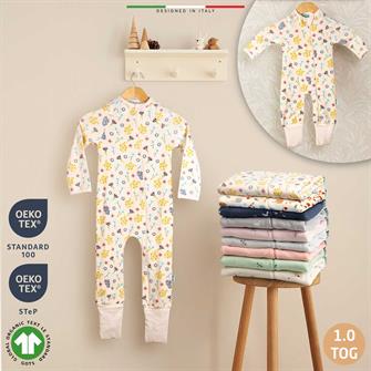 EleleLife Mevsimlik Çoçuk/Bebek Uyku Tulumu 1 Tog Pudra Flor