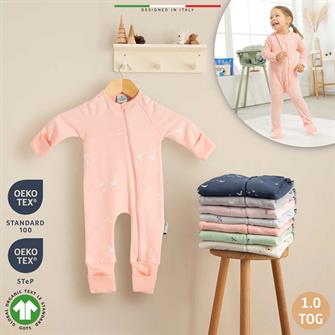 EleleLife Mevsimlik Çoçuk/Bebek Uyku Tulumu 1 Tog Pudra Pato