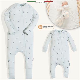 EleleLife Mevsimlik Çoçuk/Bebek Uyku Tulumu 1 Tog Mavi Sanno