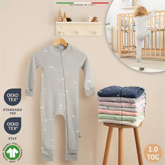 EleleLife Mevsimlik Çoçuk/Bebek Uyku Tulumu 1 Tog Gri Pato