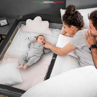 EleleLife Rain 6 Parça Oyun Parkı Park Yatak Bebek Uyku Seti Pudra