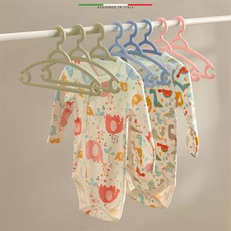 Elele Bebek Giysi Askısı Çocuk Elbise Askısı 6 Adet Krem