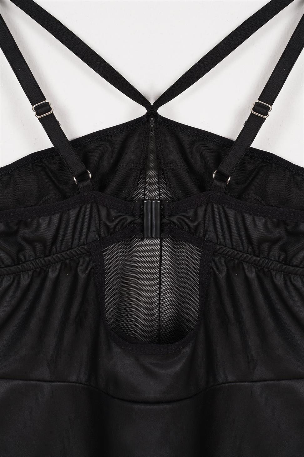 Bisiklet Yaka Siyah Renk Kadın Fantezi Elbıse