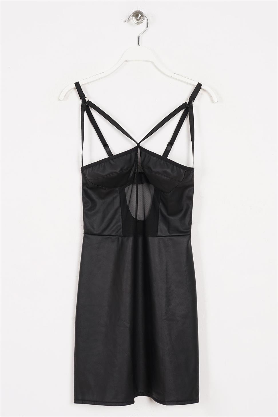 Bisiklet Yaka Siyah Renk Kadın Fantezi Elbıse