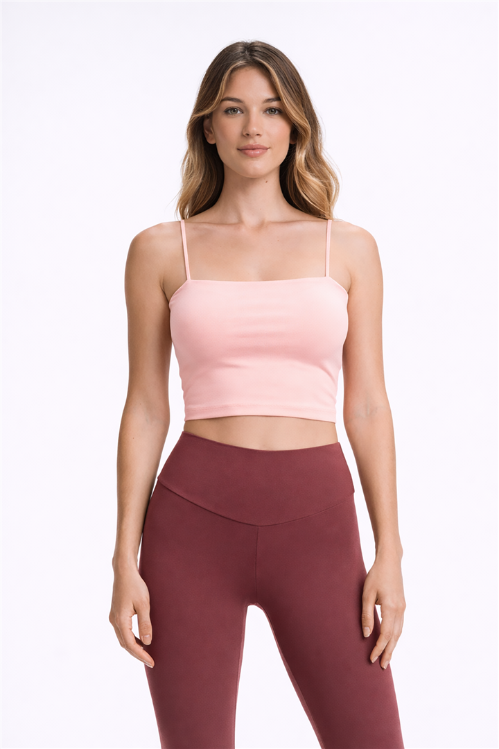 Askılı Crop Atlet Pembe | Fashion Friends