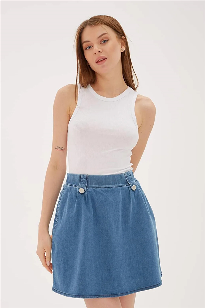 Crop Atlet Beyaz | Fashion Friends