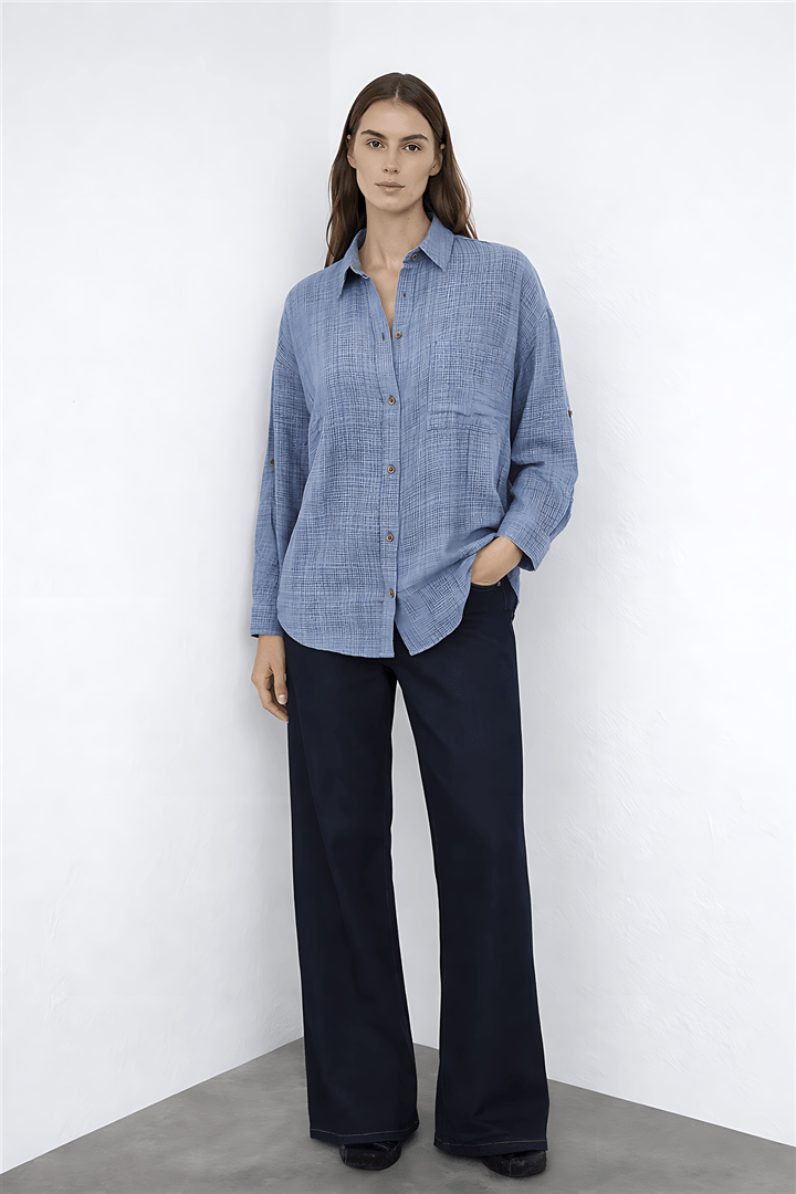 Gömlek İndigo | Fashion Friends