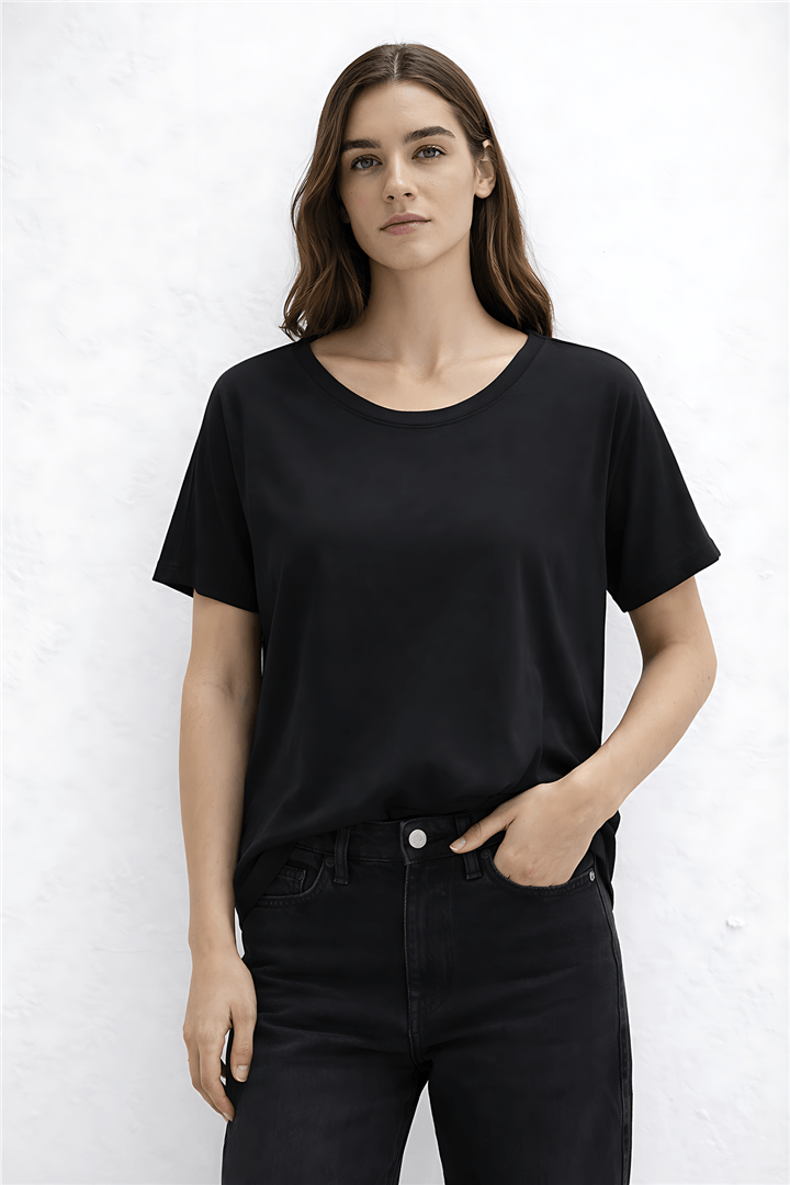 Kol Detaylı  Bluz Siyah | Fashion Friends
