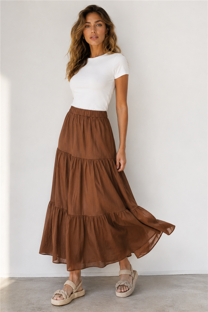 Uzun Etek Kahve | Fashion Friends