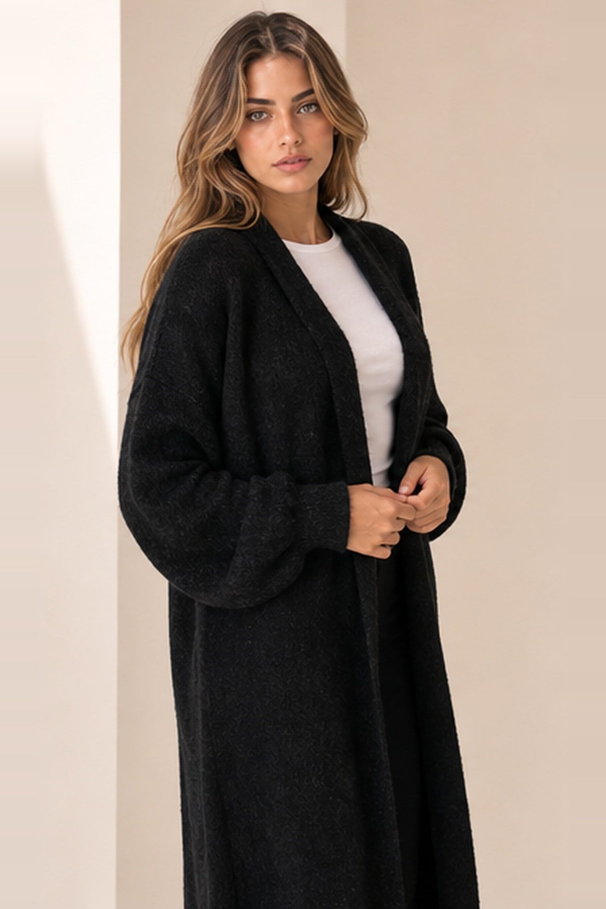 Uzun Hırka Siyah | Fashion Friends