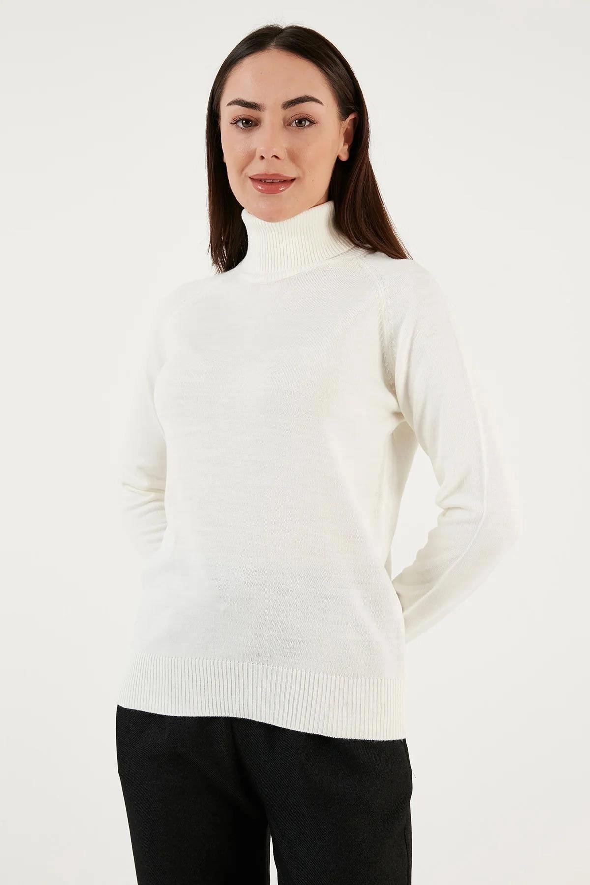 Balıkçı Yaka Kazak Ekru | Fashion Friends