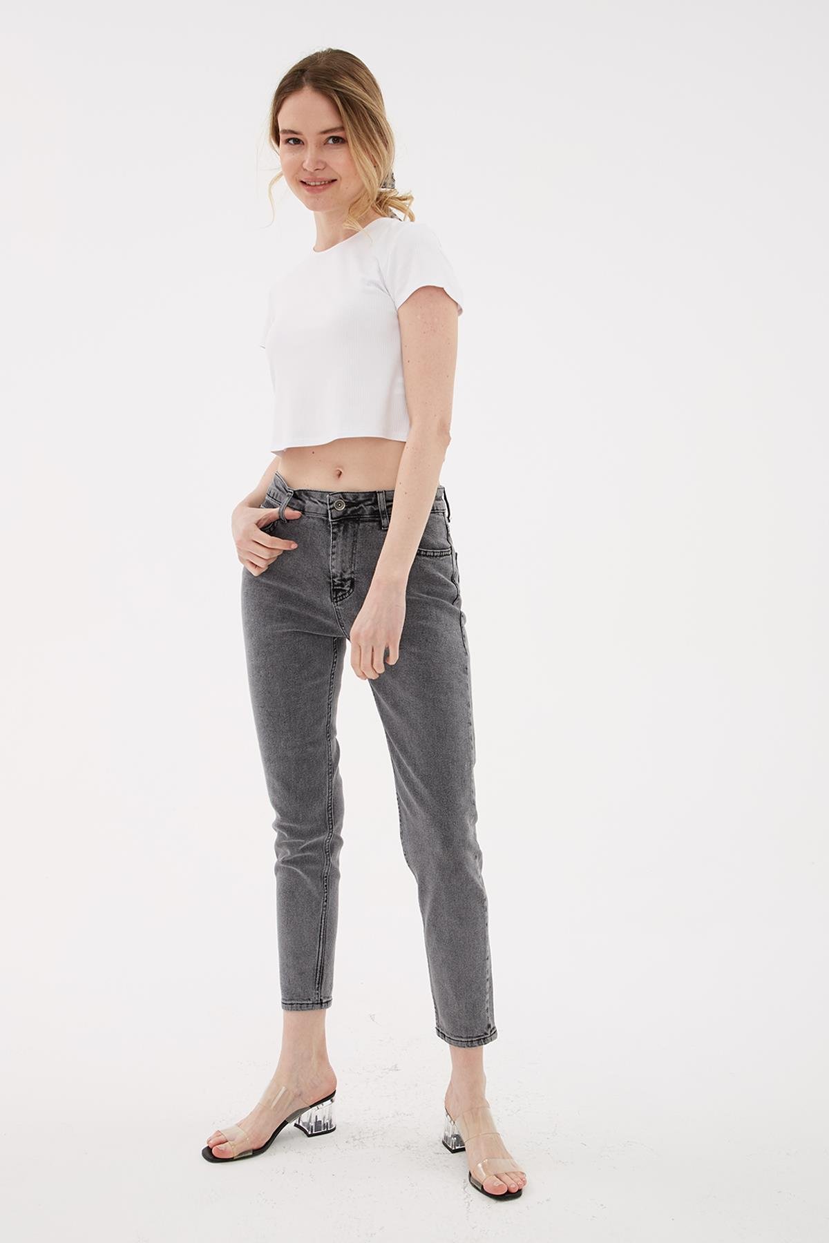 Denim Pantolon Gri | Fashion Friends