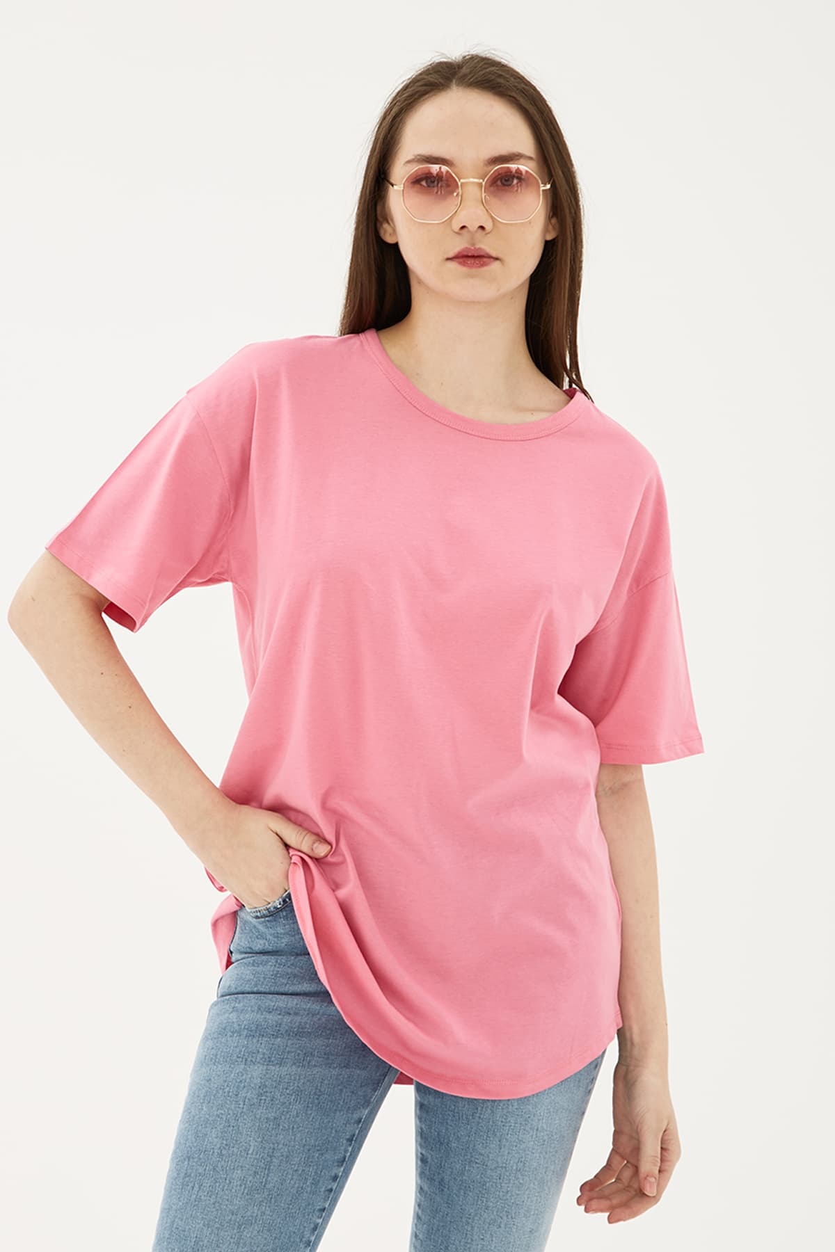 T-Shirt Pembe / Pink | Markasız