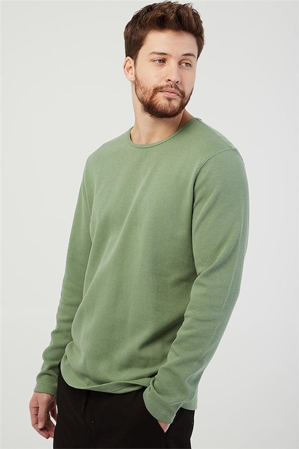 Basic Sweatshirt Yeşil