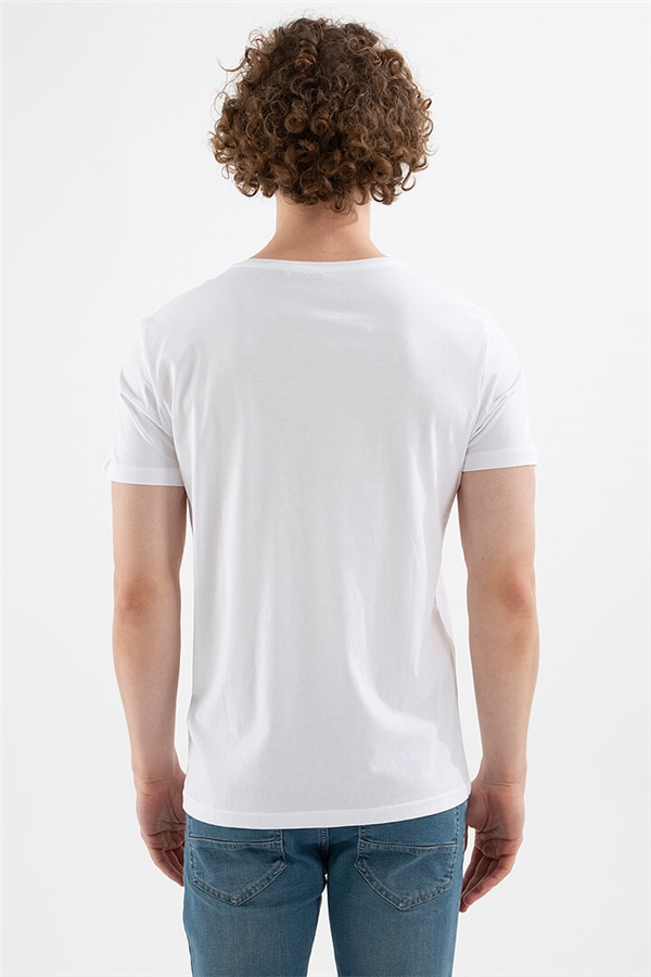 Baskılı T-Shirt Beyaz / White