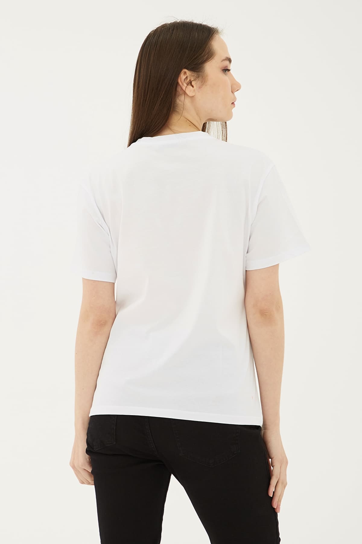 Baskılı T-Shirt Beyaz / White | Markasız