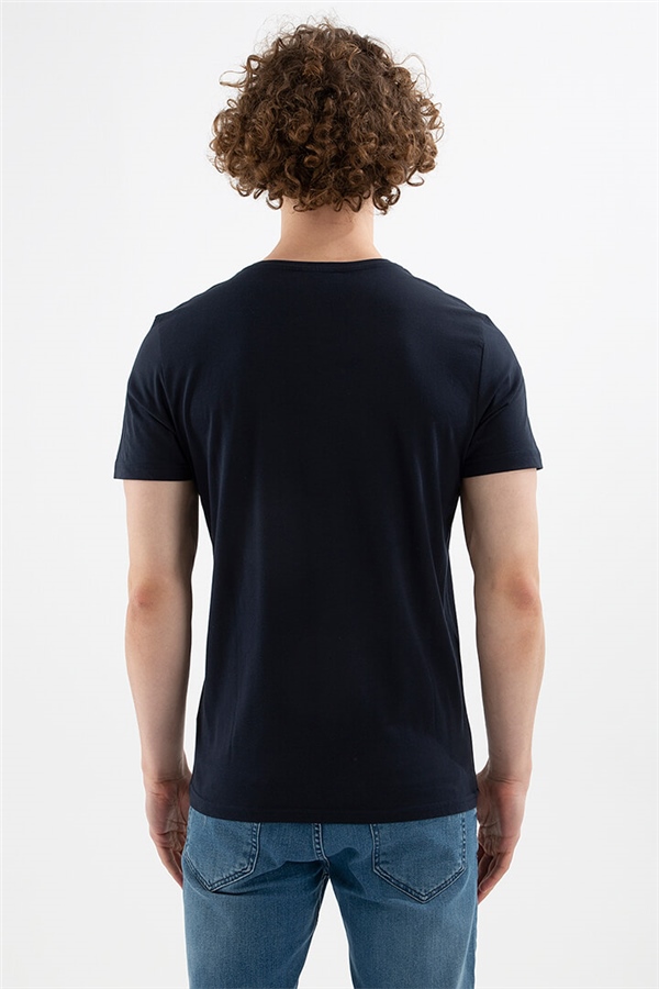 Baskılı T-Shirt Lacivert / Navy