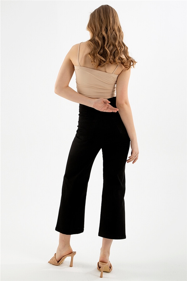 Bol Paça Pantolon Siyah / Black
