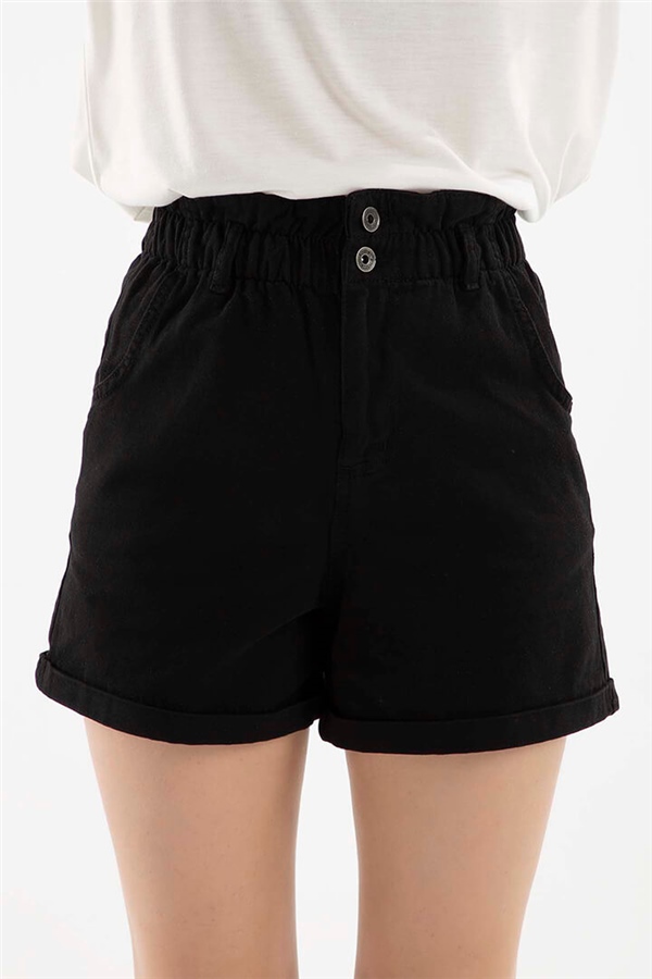 Denim Şort Siyah / Black