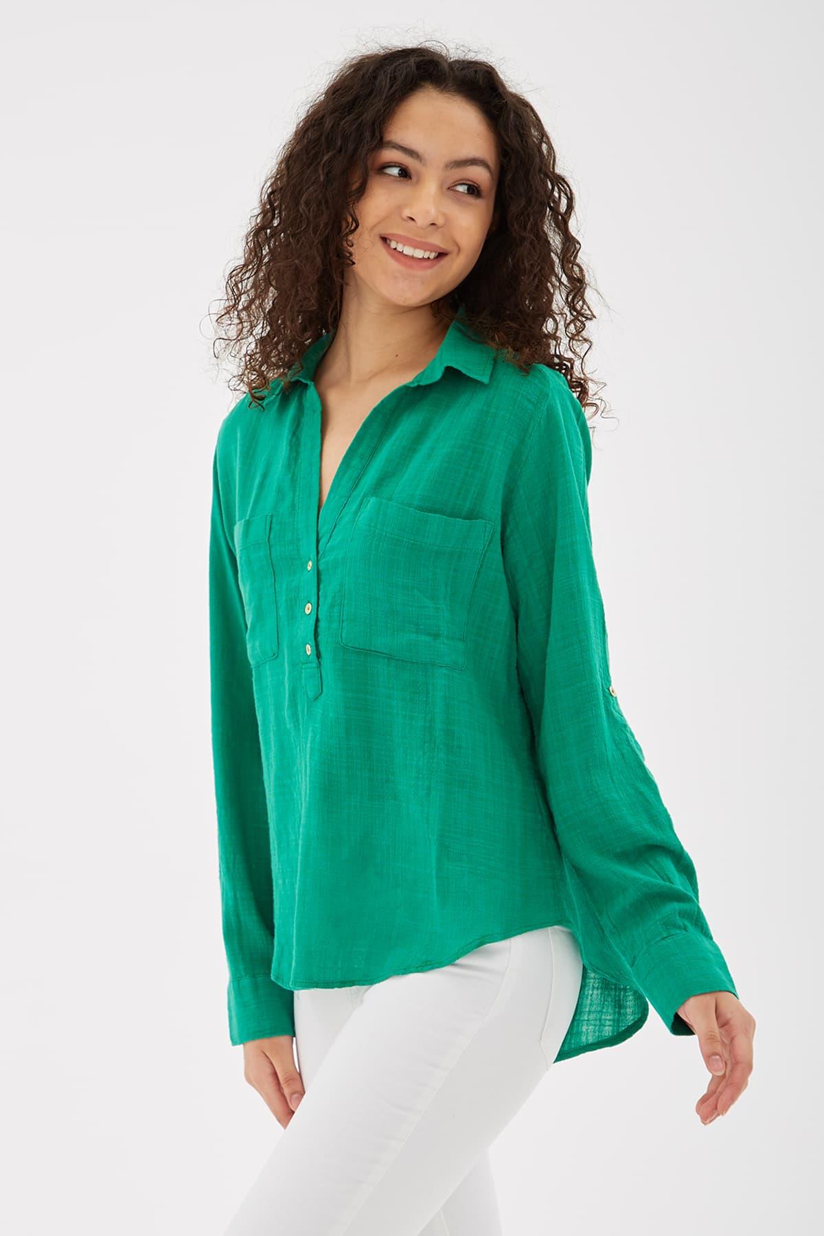 Gömlek Yeşil / Green | Fashionfriends