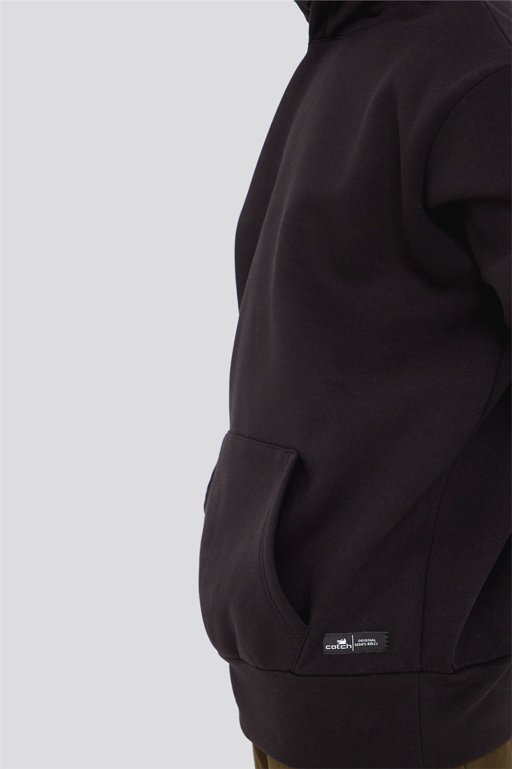 Kapüşonlu Oversize Sweatshirt Siyah