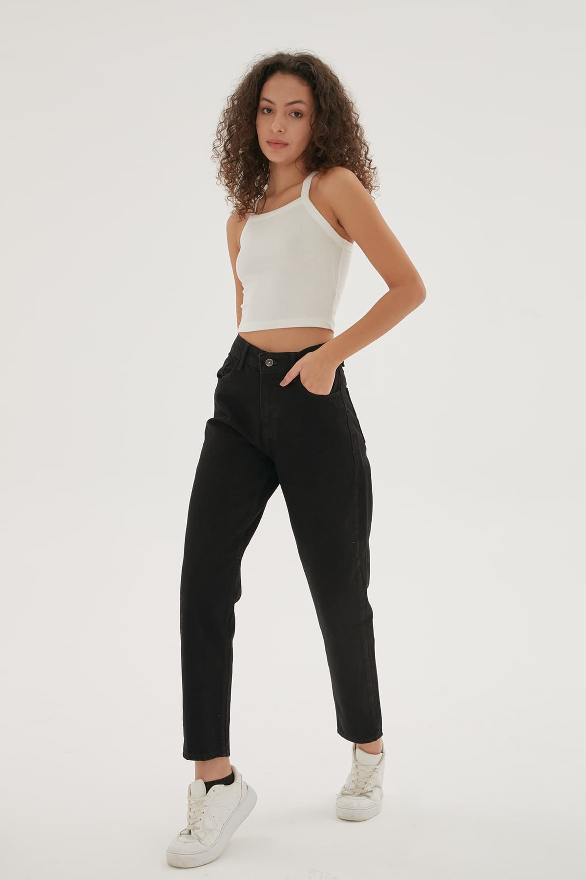 Mom Denim Pantolon Siyah / Black | Fashion Friends