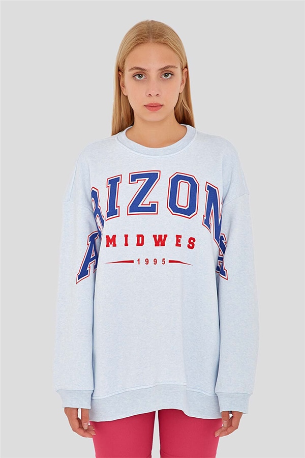 Oversize Sweatshirt Mavi