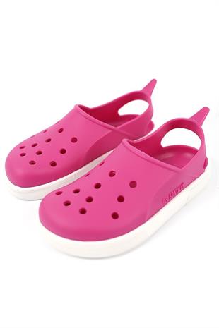 Boatilus Cloggy-B Fuxia/White Sandals