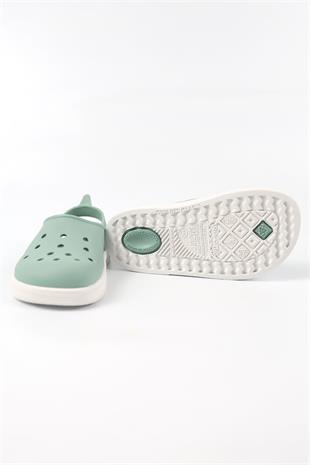 Boatilus Cloggy-B PastelGreen/White Sandals