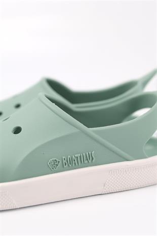 Boatilus Cloggy-B PastelGreen/White Sandals