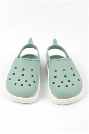 Boatilus Cloggy-B PastelGreen/White Sandals