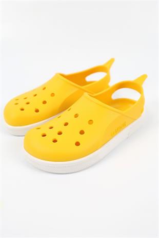 Boatilus Cloggy-B Yellow/White Sandals