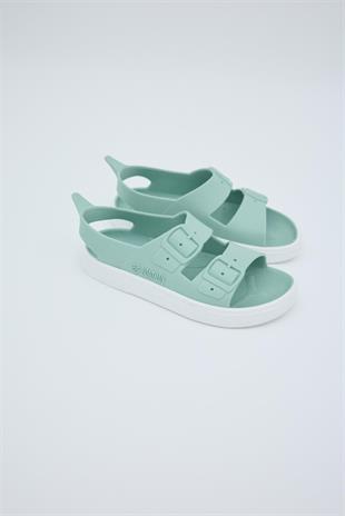 Boatilus Irky.Veg-F PastelGreen/White Sandals