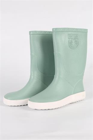 Boatilus Nautic-B PastelGreen/White Çocuk Yağmur Çizmesi