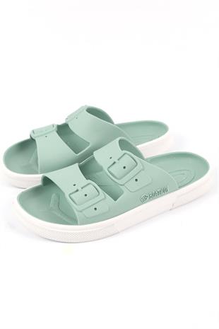 Boatilus Rocksy-F PastelGreen/White Slipper