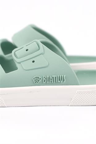 Boatilus Rocksy-F PastelGreen/White Slipper