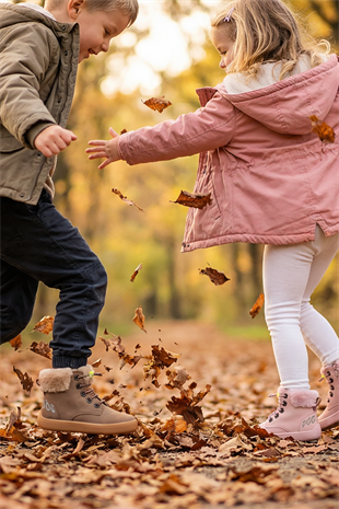 Furry Boots Kahverengi Meşe Barefoot Çocuk Botu