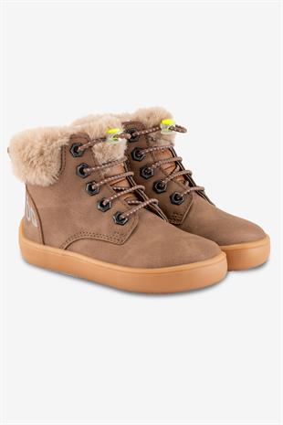 MAMUL/AYAKKABI/BOT/SUNİ DERİ/STANDART/PATİK/AW/2025/HOPFRÖG KIDS/HOPFRÖG FURRY BOOTS KAHVERENGI MEŞE