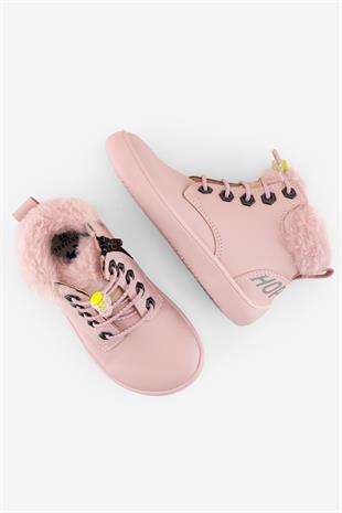 Furry Boots Pembe Lotus Barefoot Çocuk Botu