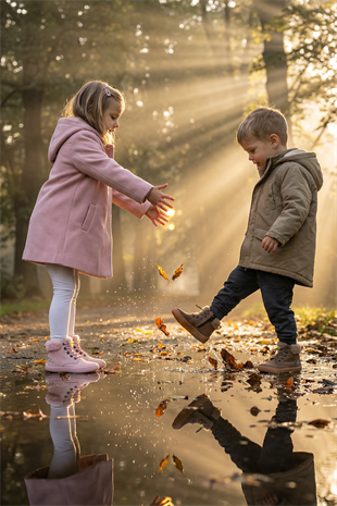 Furry Boots Pembe Lotus Barefoot Çocuk Botu
