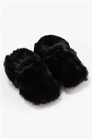 Furry Furry Black Furry Barefoot Smart Booties