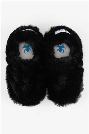 Furry Furry Black Furry Barefoot Smart Booties