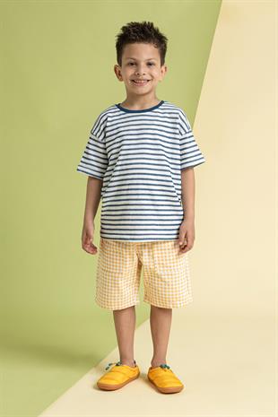 Hoppuff Casual Dynamic Yellow Barefoot Kids Shoes