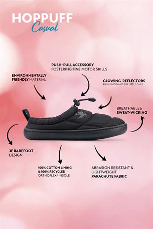 Hoppuff Casual Dynamic White Barefoot Kids Shoes