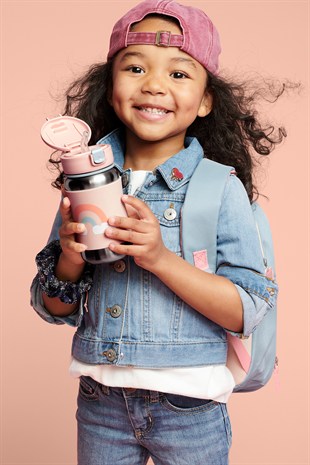 Skip Hop Spark Style Pipetli Paslanmaz Çelik Suluk Gökkuşağı 